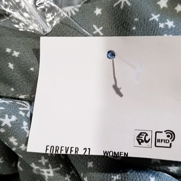 New FOREVER 21 Midi Dress Size S Womens Open Back Split Slit Leg Celestial Print - Picture 10 of 14